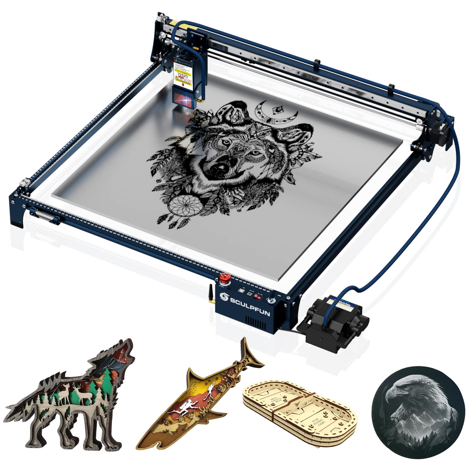SCULPFUN S30 Ultra 22W Laser Engraver, 0.005mm High