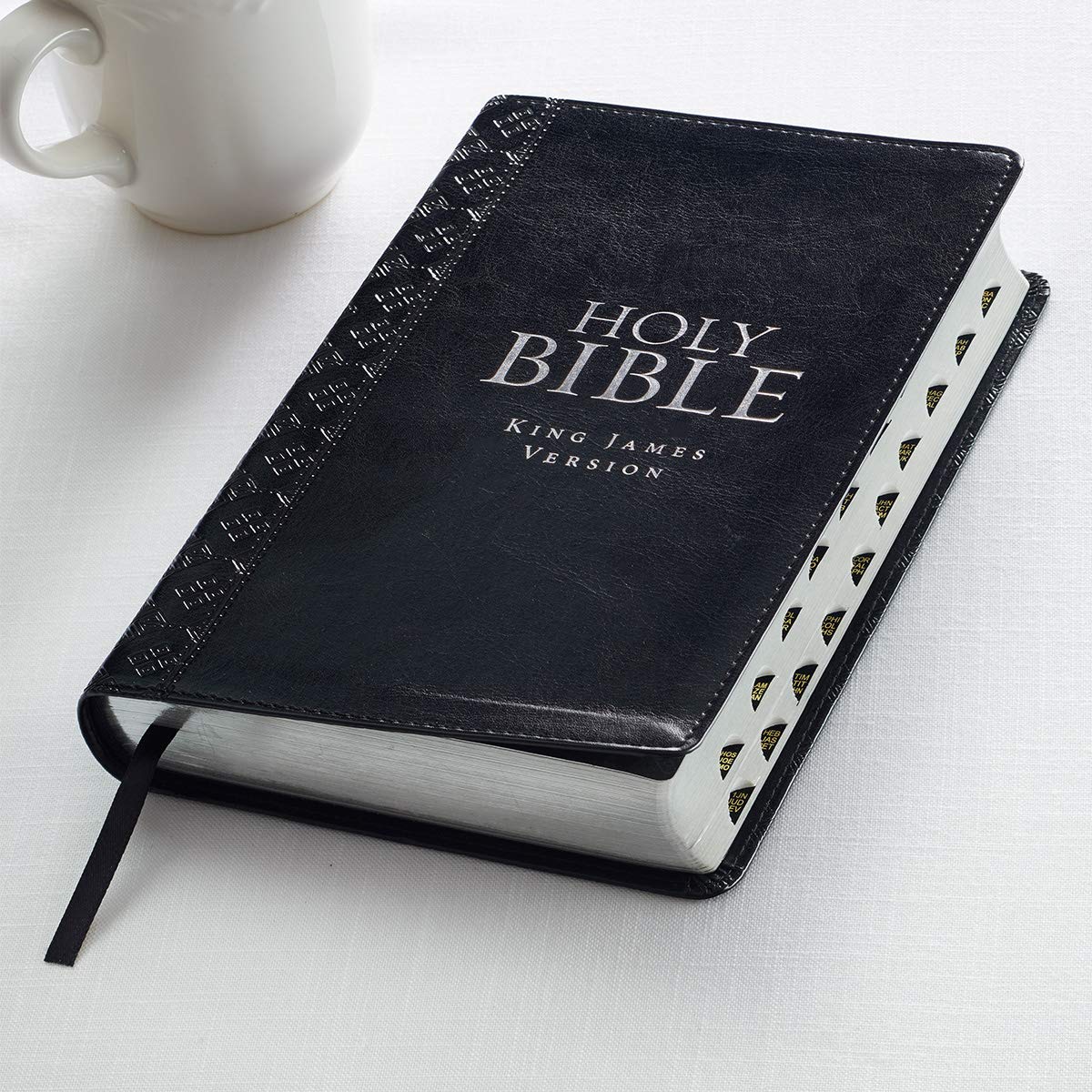 Holy Bible KJV Standard Size Thumb Index Edition Black (King James