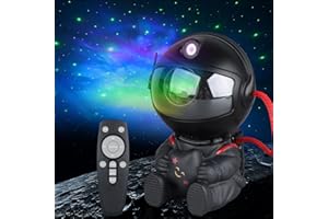 YXQUA Astronaut Star Projector, Star Projector Galaxy Light for Kids，8 Modes Remote and 270° Adjustable Led Lights for Bedroom, Girls Room Decoration, Home Theater, Ceiling, Timer(Original Black)