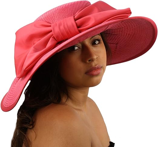 big pink floppy hat