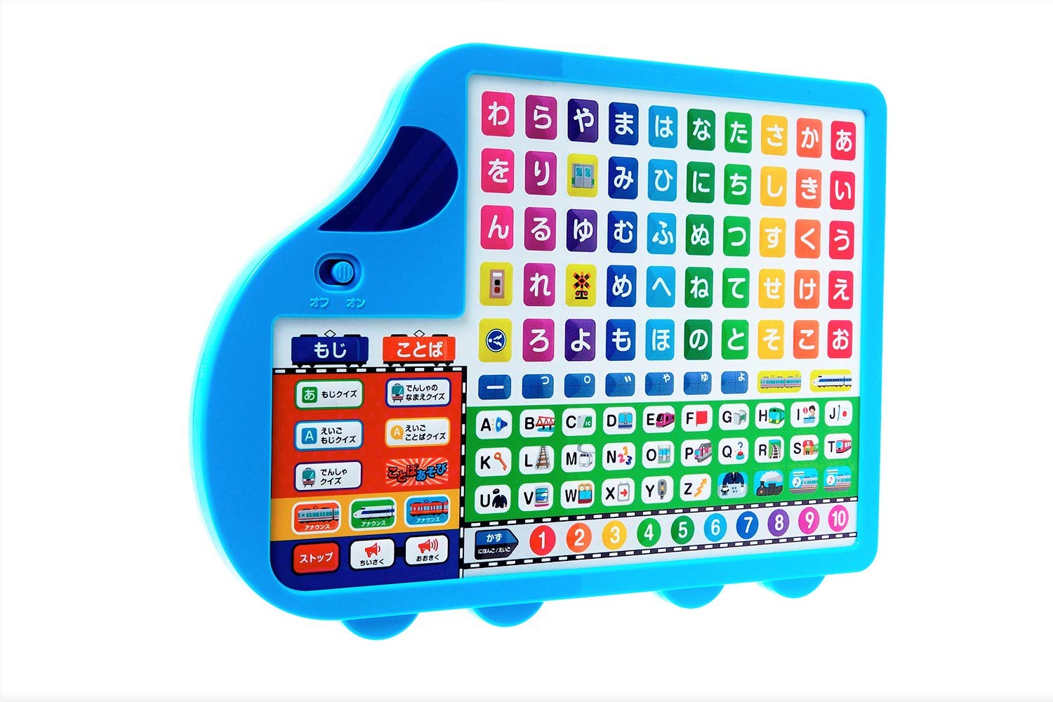 Amazon Com あいうえお Abc でんしゃタブレット 音の出る知育絵本 Libros