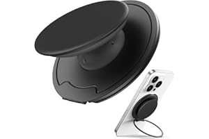 Sinjimoru for MagSafe Phone Grip — 3000G Magnetic Hold, Soft Silicone Comfort, Metal Plate Included, iPhone 17/16/15/14/13, M