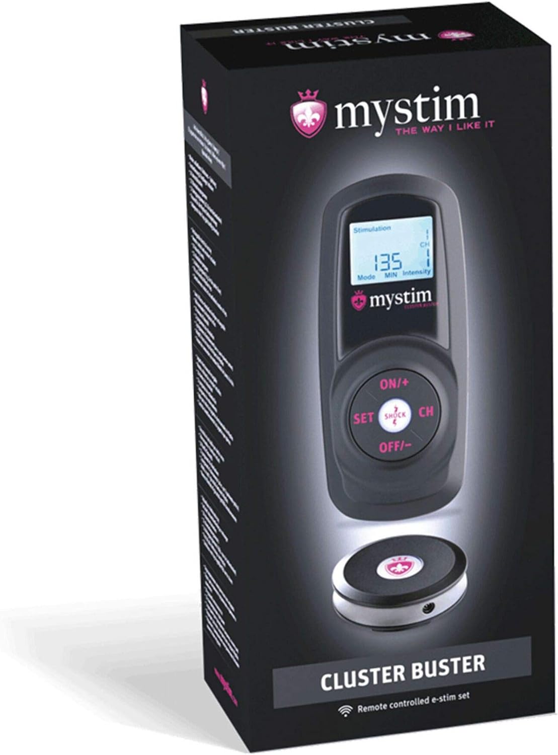 Mystim Cluster Buster Electrical Stimulation Device Black One Size - Image 3