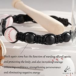 HGDEER Grandson Bracelet from grandma, Baseball