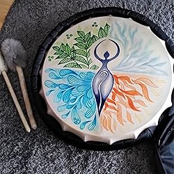 FIRLAR Shaman Drum,10 Inch Shaman Hand Drum With