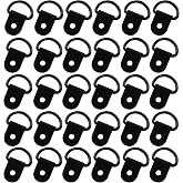 Auvotuis Heavy Duty D Ring Tie Downs, Black, 30 Pcs | Small Tie Down Anchor, Lashing Ring, For RV Car Truck Boat Trailer SUV Cargo