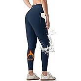 Willit Women's Fleece Lined Leggings Water Resistant Winter Pants Thermal High Waisted Yoga Hiking Running Tights Pockets
