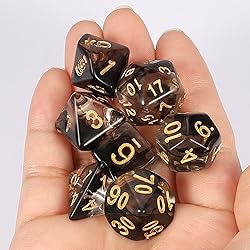 CiaraQ DND Polyhedral Dice Set for Dungeons and