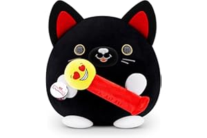 Snackles (Pez) Black Cat Super Sized 14 inch Plush by ZURU, Ultra Soft Plush, Collectible Plush with Real Licensed Brands, Stuffed Animal