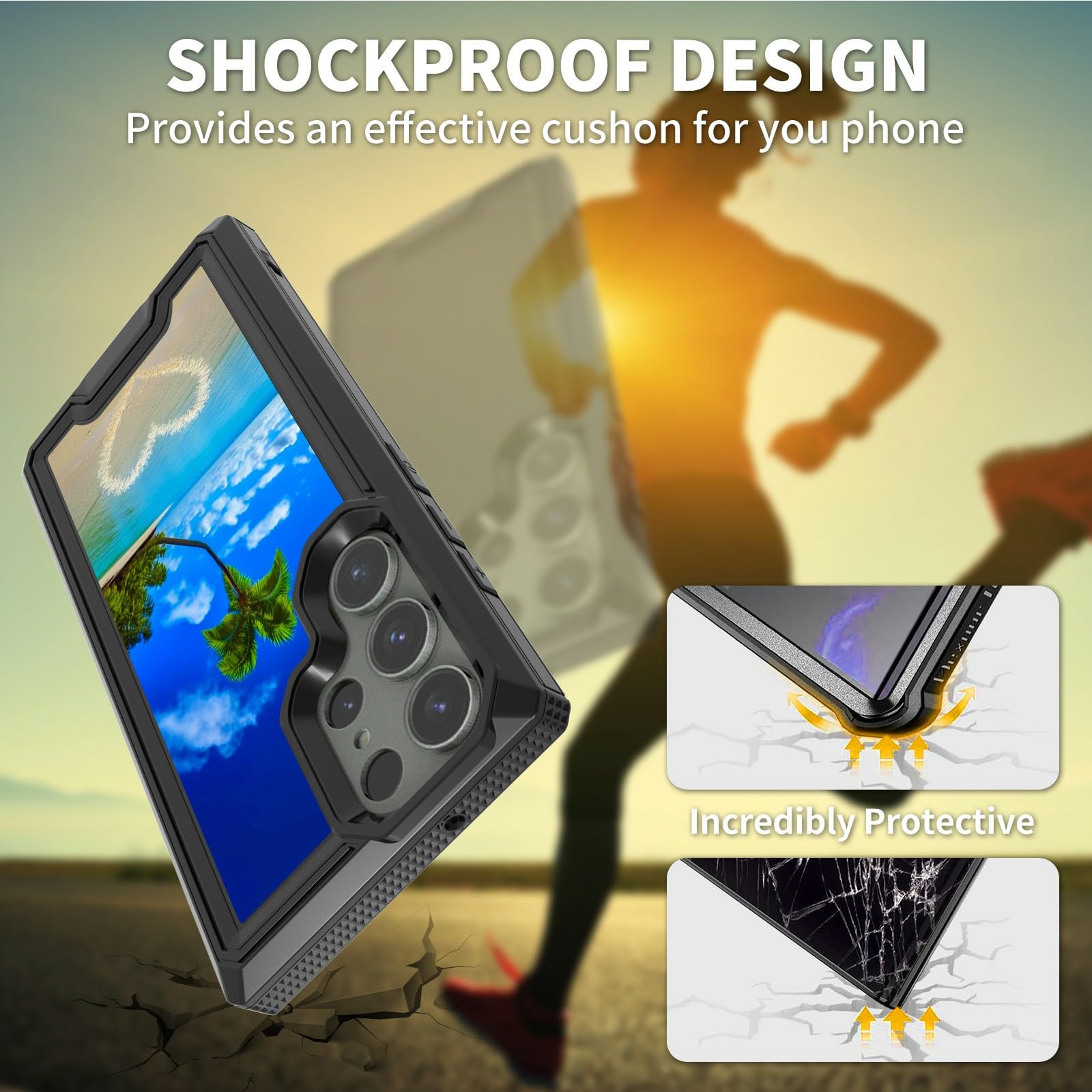 BPQOJB for Samsung Galaxy S24 Ultra Case with Beach