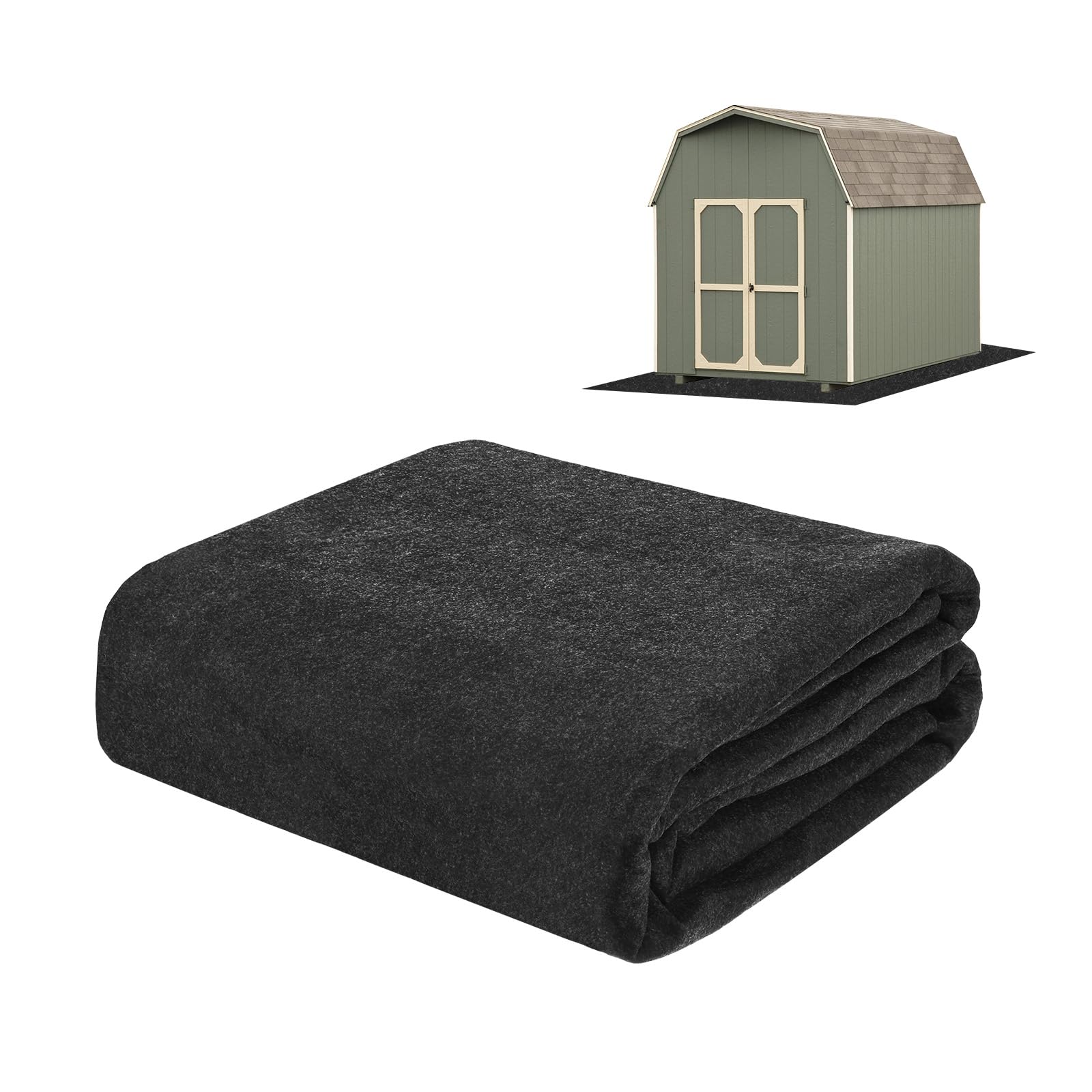 M METERXITY Outdoor Storage Shed Mat, 3x6 FT Waterproof Small Shed Flooring Mat for Patio Furniture Floor Protecting from Wear/Liquid/Dust/Oil, Non-Slip Carport Pad [Grey]