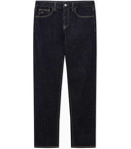 Armani Exchange Men's J16 Straight Denim Jeans, Black, 28W x 32L