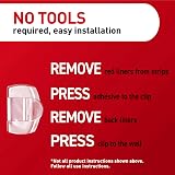 Command Round Cord Clips Damage Free Hanging Cable Clips 13 Clear +16 Strips view 9