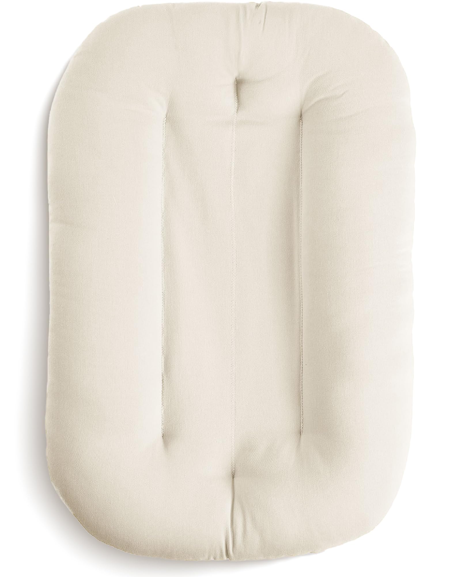 Snuggle Me® Baby Nest Pod (0-9 Months) - Premium Organic Cotton Baby Lounger with Fibrefill Core, 100% Machine-Washable with Travel Bag (Natural)