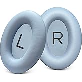 GEVO Replacement Ear Pads for Bose QC45, Ear Cushions for Bose QuietComfort 45 (QC45) & Quiet Comfort SE (QC SE) Headphones, Earpads with Softer Leather Noise Isolation Foam (Moonstone Blue)