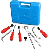 DNA Motoring TOOLS-00244 8-Pcs Brake Service Kit, Brake Spring Installer Remover Plier Tools Set with Carrying Case,Blue