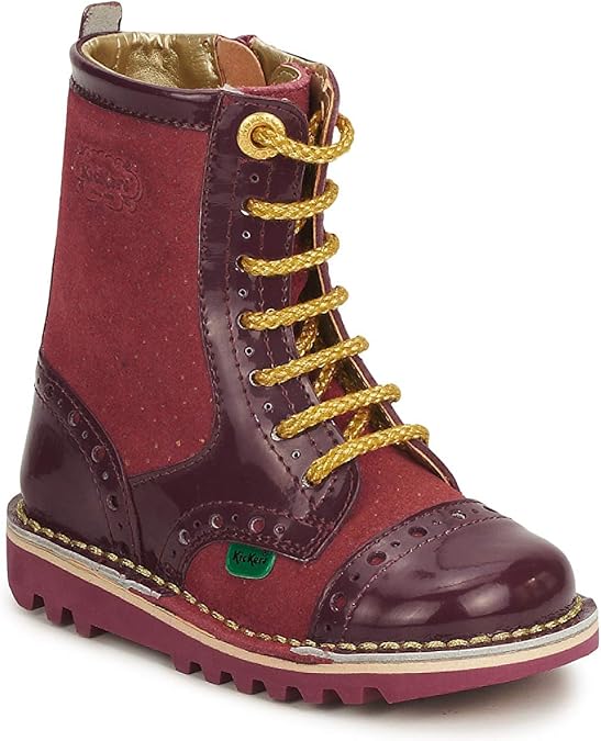 Kickers Infants K Dotty Boot Stivaletti/Stivali Bambino Viola/Scuro