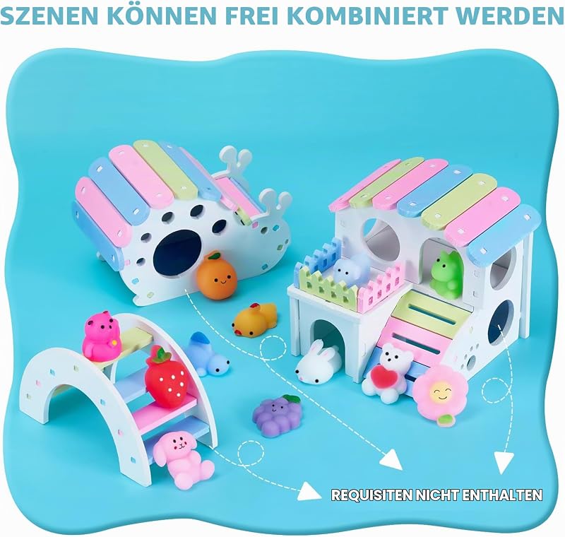 Mochi Squishy-Spielzeuge, Kawaii Squishies Fidget-Spielzeuge für Kinder als Partygeschenk, Weihnachts- und Geburtstagsgeschenk, Ostertüten-Füller, Klassenzimmerpreise, keine Duplikate (80 Pack) — Foto 4 von 7