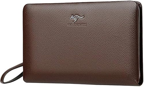 Amazon ハナ Hana 本革 セカンドバッグ クラッチバッグ クラッチ 式 セカンド バッグ メンズ 革 大容量 メンズポーチ 16枚カード収納 ハナ Hana クラッチ セカンドバッグ