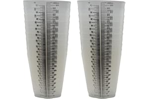 SANDHILL TOOLS 32 oz Graduated Plastic Triangular Container Three-Sided Beaker for Measuring and Mixing (Pack of 20)