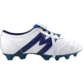 Manriquez Soccer Leather Cleats Original Authentic (8) White/Royal Blue