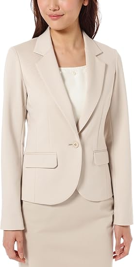Amazon Co Jp プロポーションボディドレッシング Proportion Body Dressing ウォッシャブルポンチジャケット セットアップ対応商品 ベージュ 4 服 ファッション小物