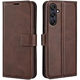 Flip Case for Samsung A26 Wallet PU Leather Magnetic Protective Cellphone Case for Samsung Galaxy A26 5G A266 Folio Book Cover with Stand & Card Slots (Brown)