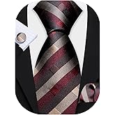 Barry.Wang Mens Tie Set Plaid Check Neckties Formal Business Wedding Luxury Pocket Square Cufflinks