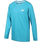 New Balance Boys Long Sleeve Shirts - Waffle Knit Long Sleeve Boys Thermal Shirt Athletic Performance Base Layer Kids (8-20)