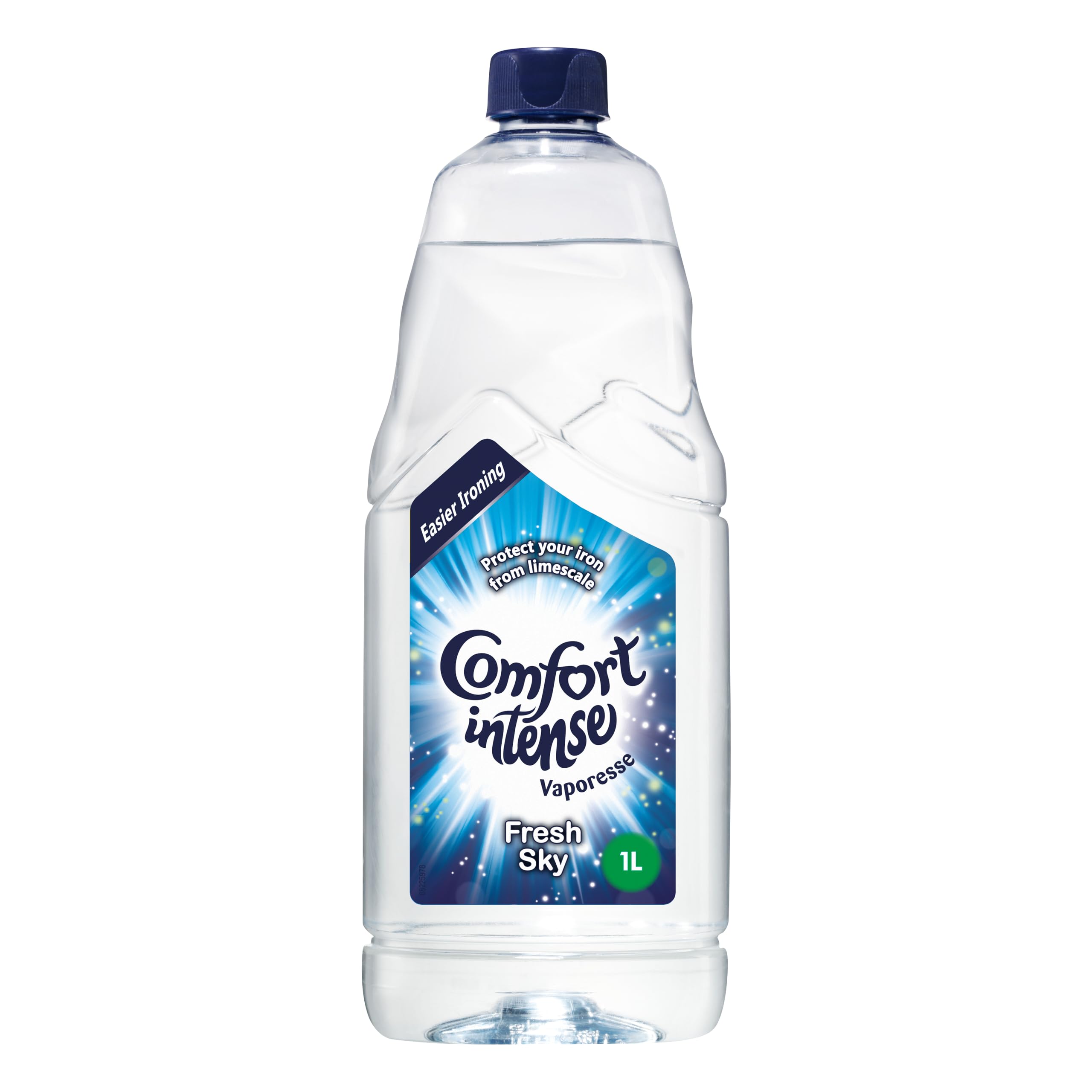 Comfort Intense Vaporesse Fresh Sky Ironing Water prevents limescale and gives your laundry a fresh, uplifting fragrance for easy ironing 10x 1 L