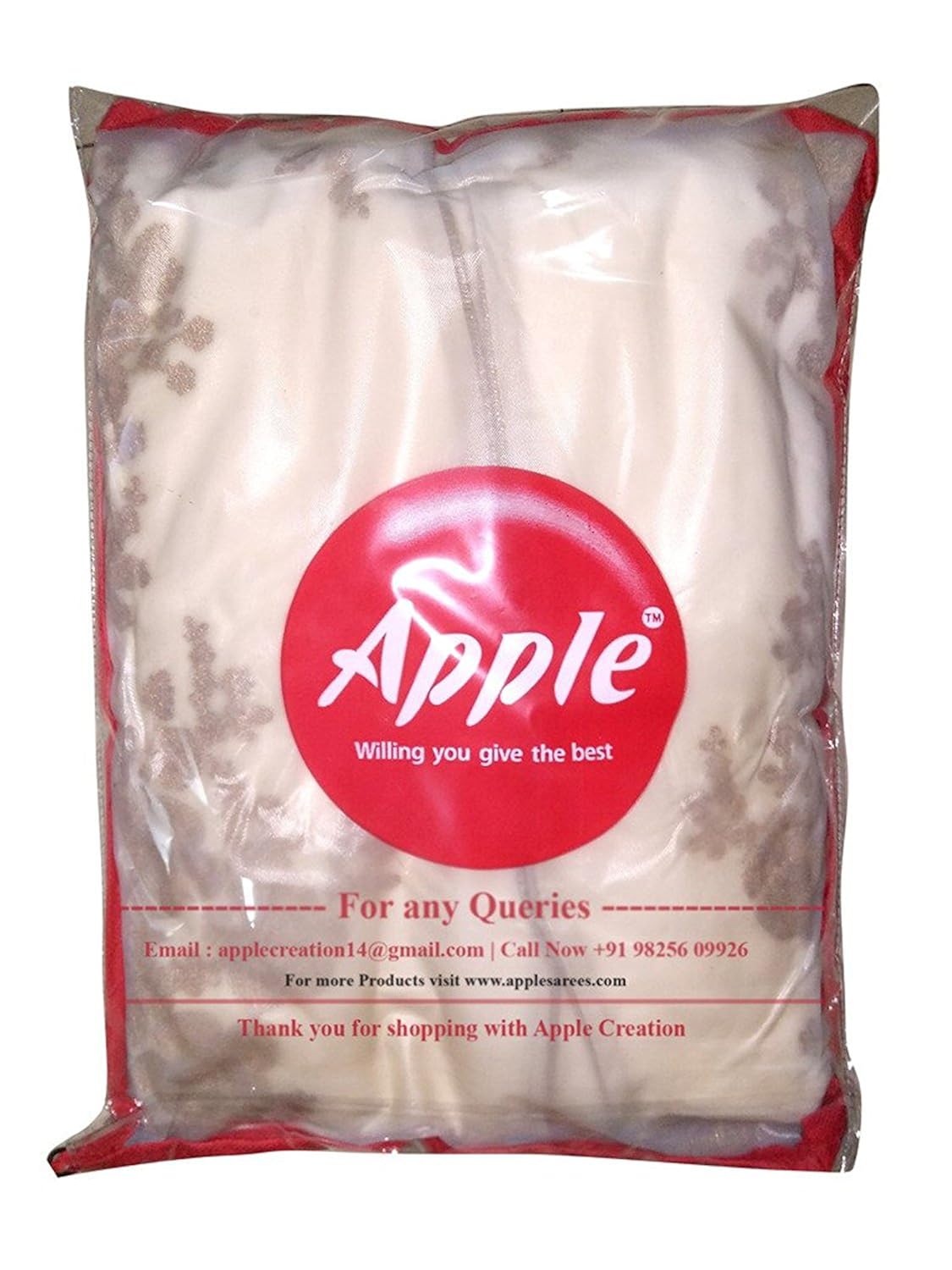 applecreation crepe saree with blouse piece