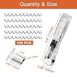 DSBGKJI 2 PCS Handheld Reusable Creative Stapler