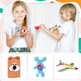 obqo 1800+ Pcs Kids Craft Box Purple Storage Box Art Set for Preschool view 5