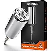 Galvanox Universal Socket Adapter Compatible with Leatherman Flat Bit System - Skeletool, Surge, MUT, Wave Plus and Signal Mu