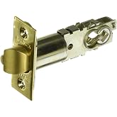 Baldwin 5210 Universal Backset Deadlocking Latchbolt for Keyed Entry Baldwin Loc, Lifetime Polished Brass