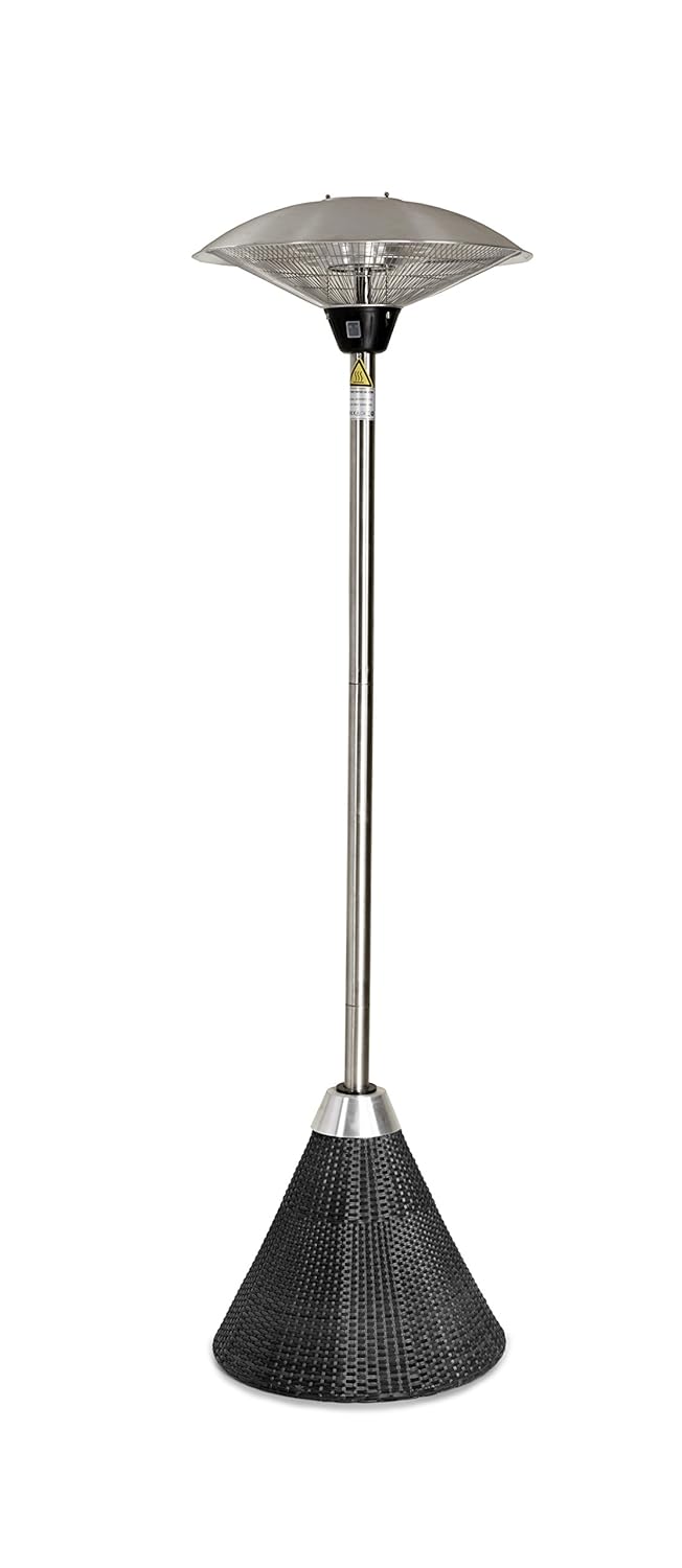 Garden & Outdoors Grey Maze Rattan Small Patio Heater ...