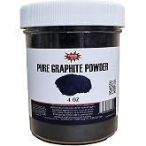 Fasco Epoxies Pure Graphite Powder &ndash; 4 oz Jar (Volume), Conductive Filler for Epoxy, Lubrication &amp; Coatings