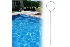 Life Saving Pole Aluminum Swimming Pool Safety Hook for Retrieve People Floating, Anti Skid Handle Special Rescue Hook, Light