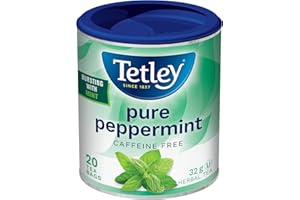 Tetley Pure Peppermint Herbal Tea - 20 Tea Bags, 32 Grams, Naturally Caffeine Free Tea, Decaf Tea