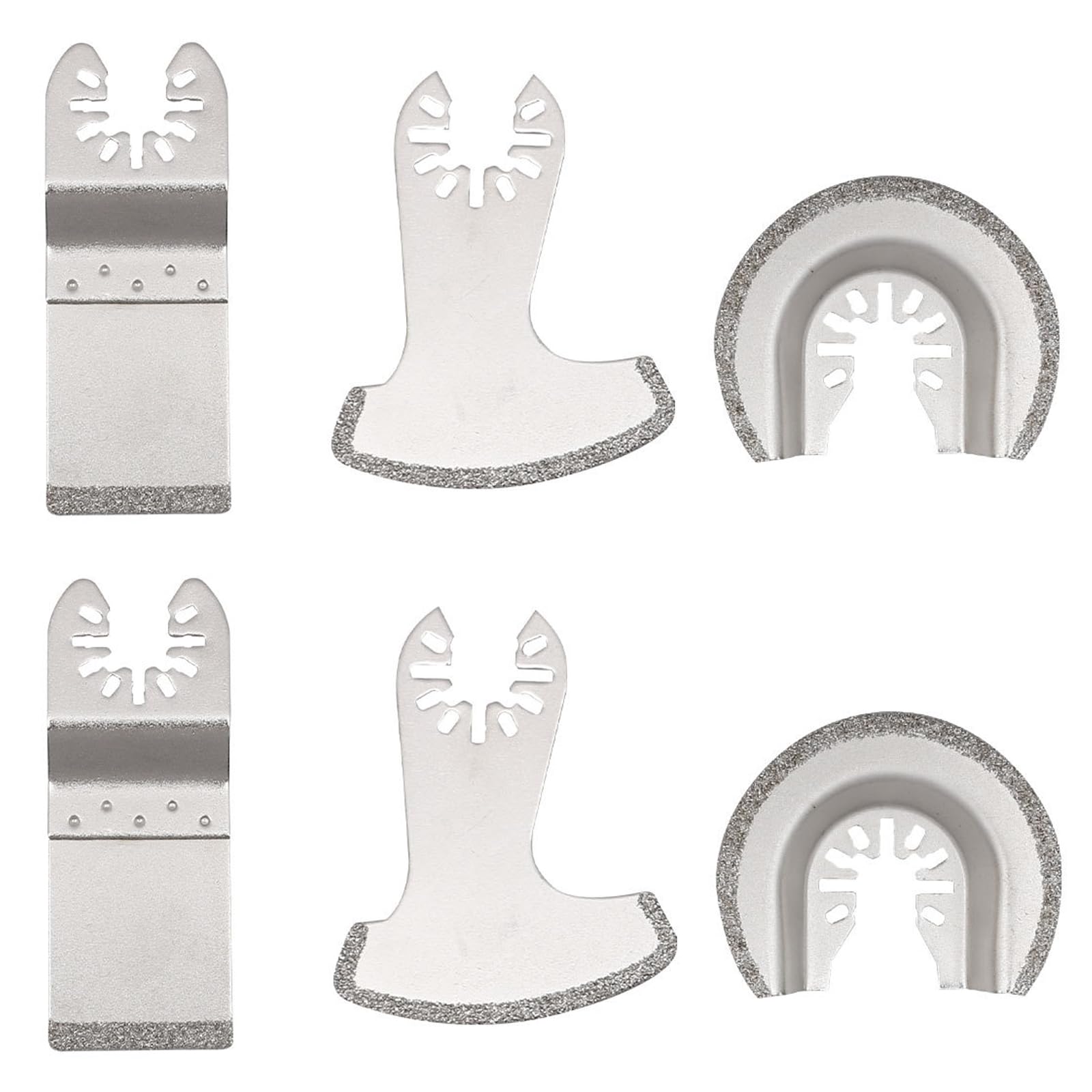 6 Pcs Multi Tool Grout Remover Blade, Multi Tool Masonry Blade, Multi Tool Tile Cutting Blade, Oscillating Tool Accessories, Masonry Multi Tool Blade, Compatible with Various Brands