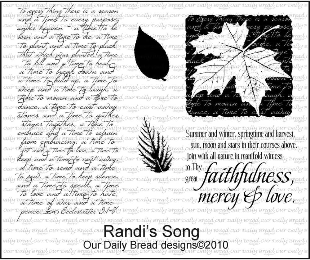 Our Daily Bread Randi's Song Cling Unmounted Rubber Stamp (C152)