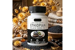 Ethiopian Black Seed Oil,Ethiopian Black Seed Oil,Non-GMO,Gluten-Free,60 Capsules (1 bottle)