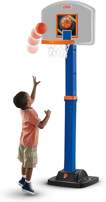 Amazon Com Fisher Price Grow To Pro Basketball Toys Games