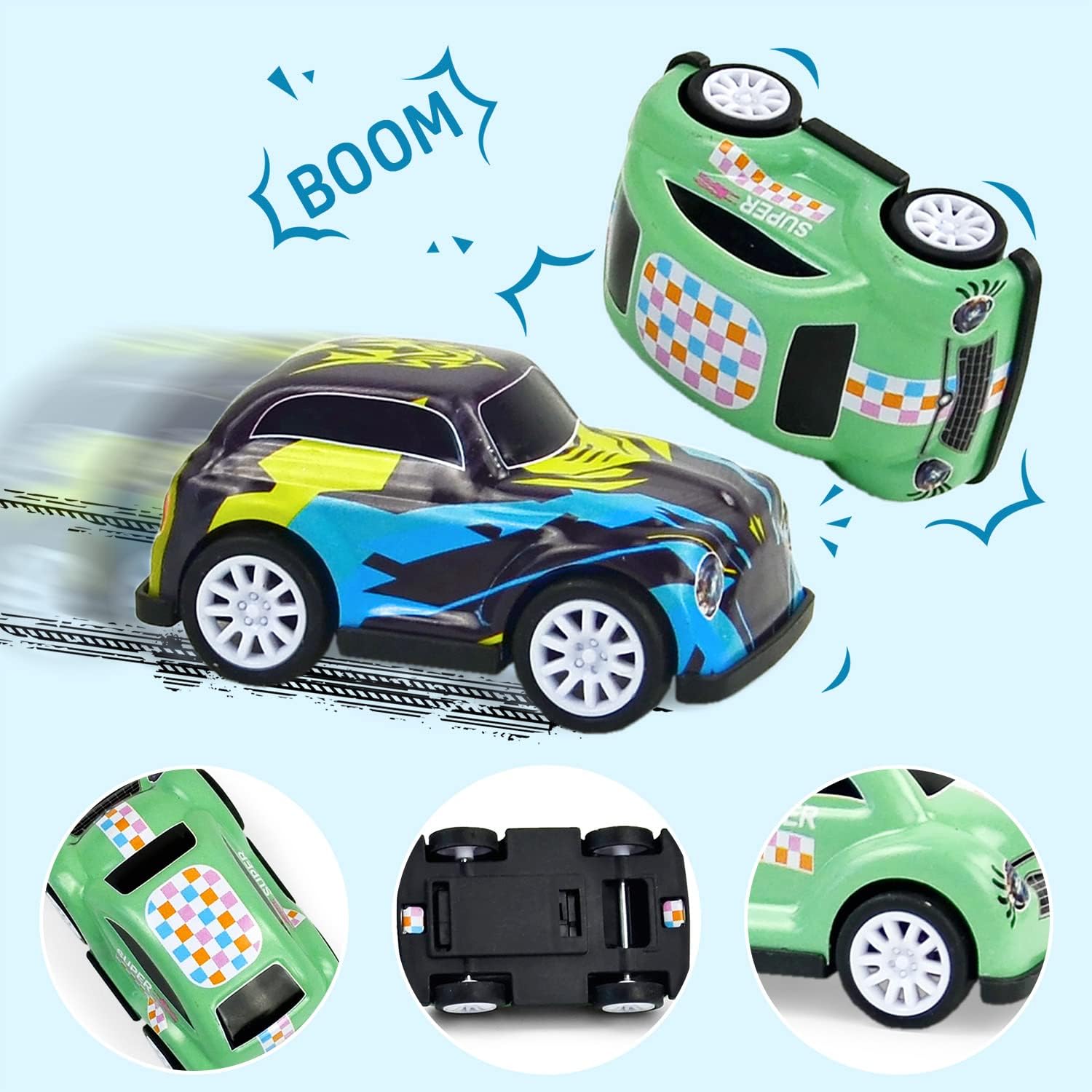 Vileafy 30 Pack Pull Back Cars for Kids – Mini Metal Toy Cars with Plastic Chassis, Assorted Die-Cast Vehicles, Classroom Prizes for Students, Treasure Box Toys, Party Favors & Rewards