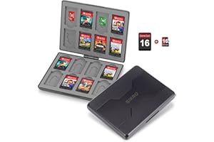 SIKROFEGEN Switch Game Holder With 16 Slots For Game Card And Micro Sd Card ,Game Card Case For Nintendo Switch/ Oled 2021/Switch Lite ,Portable Switch Cartridge Case