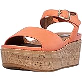 FitFlop™ Women's Eloise Cork-Wrap Suede Wedge Sandal