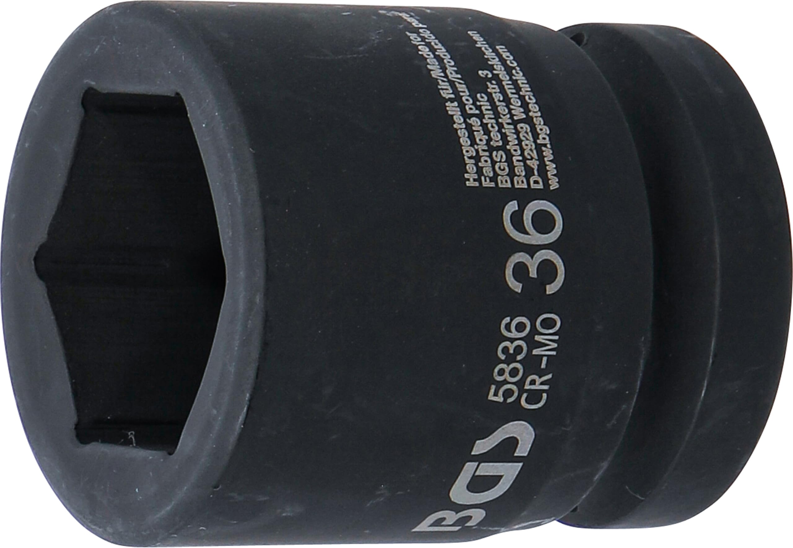 BGS 5836 | Impact Socket, Hexagon | 25 mm (1") Drive | 36 mm — image 1