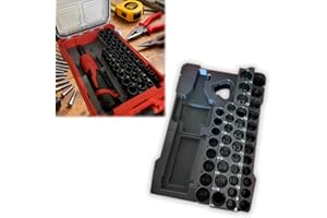 Organizer Insert for Milwaukee Packout,Tray for M12 Ratchet and 3/8 Inch Socket Set with Secure Storage Compartments(Plugin o