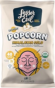 LesserEvil Himalayan Gold Organic Popcorn, 4.6 Oz