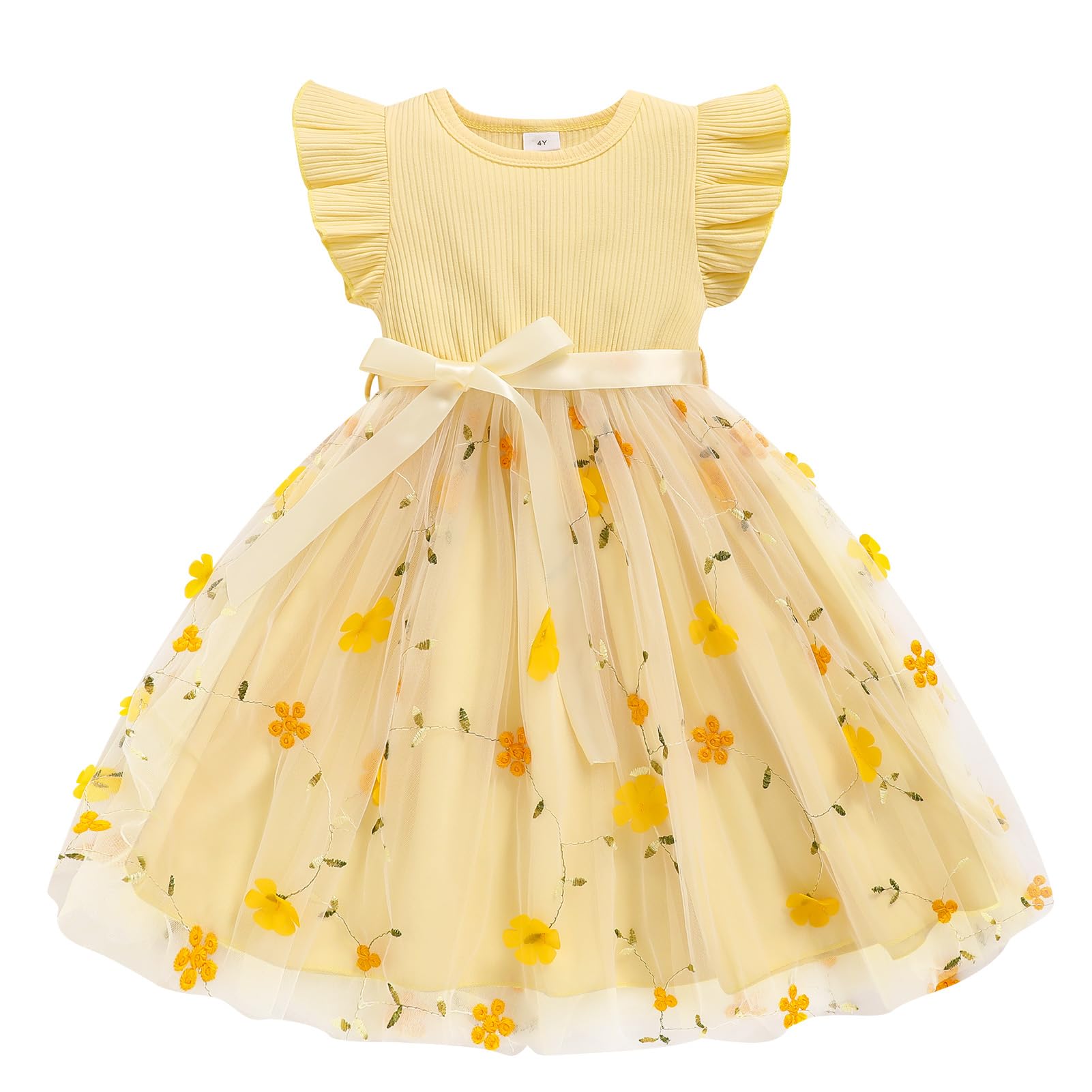 Sinhoon Toddler Girl Tulle Dress Summer Ruffle